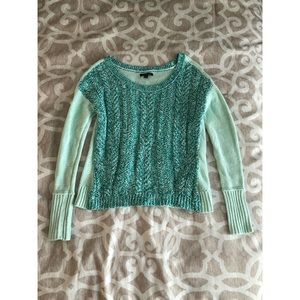 Green knit sweater